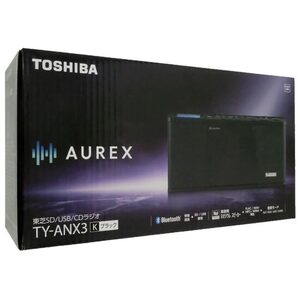 TOSHIBA SD/USB/CDラジオ AUREX TY-ANX3(K) ブラック [管理:1100058937]