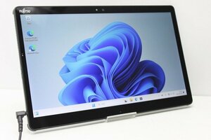 1円スタート タブレットPC Windows11 富士通 ARROWS Tab Q738 第7世代 Core i3 SSD128GB メモリ4GB Windows10 カメラ 13.3インチ