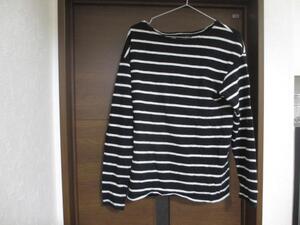 ZARA MAN 白黒ボーダー ロンＴシャツ