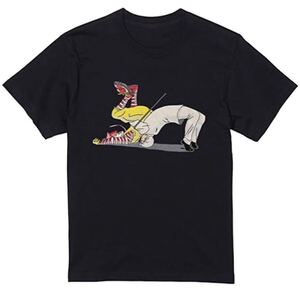 【送料込み】カーネルVSドナルド バックドロップ黒 Sサイズ Tシャツ ネタT おもしろ 大阪名物 なんでやねん ギャグ ネタ ウケ パロディ