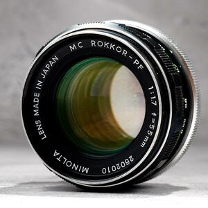 【虹ゴ】動作◎ ミノルタ MC ROKKOR-PF 55mm F1.7 010