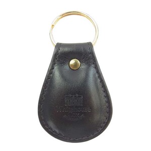 WHITE HOUSE COX ホワイトハウスコックス BRIDLE KEY FOB レザー キーフォブ ブラック系 ゴールド系【中古】