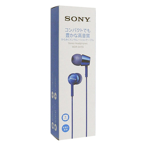 SONY 密閉型インナーイヤーレシーバー MDR-EX155 (LI) ブルー [管理:1100044971]