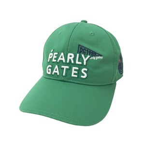 PEARLY GATES パーリーゲイツ 2022年モデル キャップ ニコちゃん グリーン系 FR [240101281500] ゴルフウェア