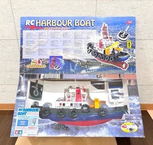 te-057 ★1円～ 中古品/現状品/動作未確認【TAMIYA タミヤ】◆RC HARBOUR BOAT/RC ハーバーボート◆ 電動RCボート ラジコン 模型 船舶 