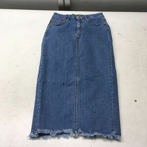 送料無料★MOUSSY マウジー★デニムロングスカート ロングデニムタイトスカート★サイズ1 #40704sjj22