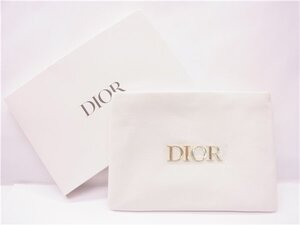 ◎ Dior ◎　クリスチャンディオール　トゥルースポーチ　ノベルティポーチ　ホワイト　◎未使用 保管品