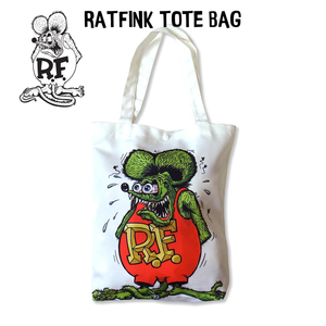 ラットフィンク トートバッグ RATFINK メンズ レディース かばん totebag ホワイト