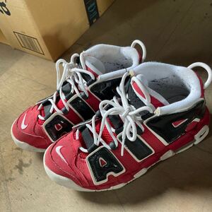 【大人気・中古品】ナイキ NIKE スニーカー AIR Nike GS Air More Uptempo 24.5 ユニセックス C