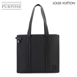 未使用 ルイ ヴィトン LOUIS VUITTON アエログラム テイクオフ トート バッグ レザー ブラック M57308 RFID 90222608