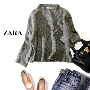 ☆☆ 美品 ZARA KNIT ザラニット ☆☆ ゆったり可愛い 厚手 起毛ニット セーター S 秋 冬 23B11