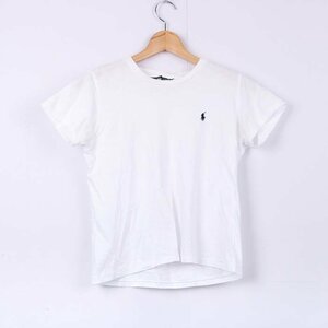 ラルフローレン Tシャツ 半袖 コットン100% ポニーロゴ トップス 白 レディース Mサイズ ホワイト RALPH LAUREN