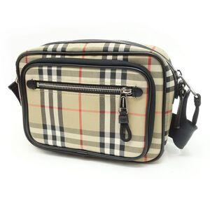 147s BURBERRY バーバリー ヴィンテージチェック レザー ショルダーバッグ 8010152 ※中古