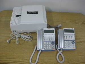 SAXA サクサ PLATIA 主装置 PT1000Std ＆ 電話機 TD710(W) 2台 まとめてセット ジャンク品 ビジネスフォン 直接引取（東大阪）歓迎