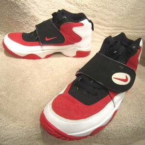 ナイキ エアミッションGS（630911 100）赤白黒 24.5㎝ US6.5Y　　　NIKE AIR MISSION GS　レッド/ホワイト　2013年製　※劣化あり　wj2404e