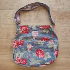 ☆Cath Kidston☆ブルー花柄ショルダーバッグ、メッセンジャーバッグ美品