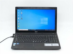 カメラ内蔵/15.6型/ノートPC/Windows10/爆速SSD256/４GB/i5-M480/ACER　5742　 新品無線マウス MS office2021ProPlus搭載