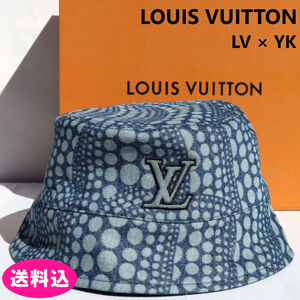 LOUIS VUITTON (ルイヴィトン) 草間彌生　ルイ・ヴィトン M7066L LV × YK バケットハット・パンプキン サイズ：L