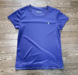 【送料込】BABOLAT バボラ ウィメンズゲームシャツ ブルー 青紫系 L レディス 女性 BWP2521