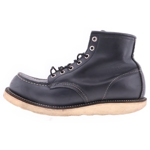 RED WING レッド ウイング 8130 IRISH SETTER MOC TOE BOOTS BLACK アイリッシュセッター モックトゥ レザーブーツ ブラック US8.5