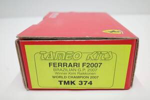 Pm97A◆TAMEO 1/43 タメオ TMK 374 Ferrari フェラーリ F2007 ブラジル Brazilian GP 2007 Win Kimi.Raikkonen K.ライコネン WorldChampion