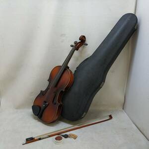 ◇ SUZUKI VIOLIN ヴァイオリン＋弦 セット No.19 ケース付き 1962年製 3/4サイズ スズキ ヴァイオリン ジャンク品 ◇ K93034