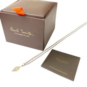 F2411-184 ポールスミス/Paul Smith ネックレス シルバー 925 ダイヤ形 アクセサリー 箱付き クロス付き ファッション