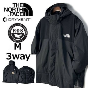 1円～!売切!【正規新品】THE NORTH FACE◆BANDON TRICLIMATE JACKET マウンテンパーカー×ダウンジャケット 3WAY US限定(M)黒 190122-175