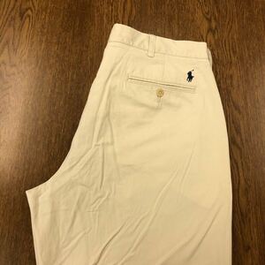 【FG178】POLO by Ralph Lauren W36 L32 チノパンツ ワークパンツ ベージュ メンズブランド古着 ポロ ラルフローレン 送料無料