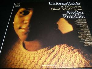 アレサ フランクリン アンフォゲッタブル ダイナ ワシントン ブルース オリジナル 紙 Aretha Franklin Unforgettable Dinah Washington