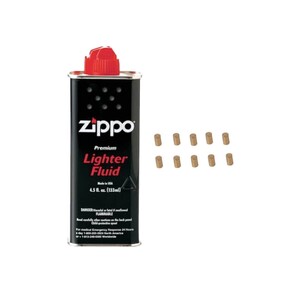 新品未使用　ZIPPO ジッポ オイル 小缶 133ml フリント（着火石）１0ピース付