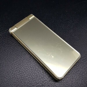 【送料無料】【SIMロック解除品】AQUOS ケータイ2 601SH ガラケー ソフトバンク ゴールド 製造番号:356119073851253