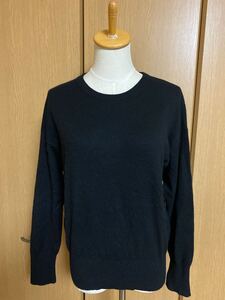 ◇UNIQLO ユニクロ カシミヤ100％ ニットセーター 黒 Lサイズ◇