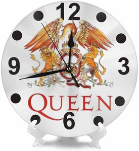 QUEEN/クイーン/置き時計・掛時計/新品・未使用　サイズ直径30㎝・置き時計用スタンド付き