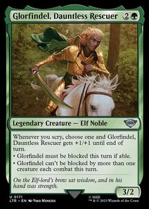 MTG ■緑/英語版■ 《勇敢なる救い手、グロールフィンデル/Glorfindel, Dauntless Rescuer》★FOIL★ 指輪物語:中つ国の伝承 LTR