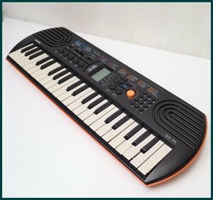 ★CASIO/カシオ ミニキーボード SA-76/44ミニ鍵盤/100音色/ソングバンク10曲/動作品/電子キーボード&1488300017