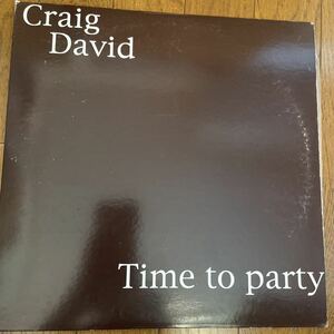 Craig david TIME TO PARTY レコード　バイナル　R&B UK 名曲 レコード　バイナル　大名曲、貴重