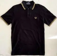 フレッドペリー Fred Perry M12 英国製 ポロシャツ 黒 金 42