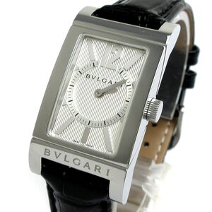 １円 ブルガリ レッタンゴロ レディース シルバー RT39S 時計 BVLGARI 婦人 クォーツ 稼動品