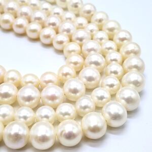 1円〜!!▼本真珠ネックレス4本おまとめ▼D 約181.2g 約42.5-44.0cm pearl パール jewelry necklace EA4/- S517