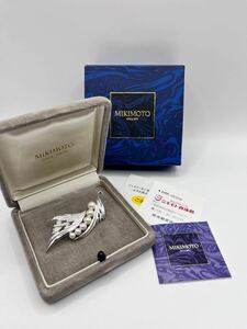 1円〜 【美品】MIKIMOTO ミキモト パール ブローチ アクセサリー シルバー silver 正規品