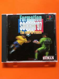 【中古・盤面良好・動作確認済み】PS　フォーメーションサッカー97　　同梱可