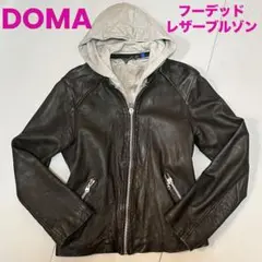 DOMA フーデッド・レザーブルゾン【Sサイズ】