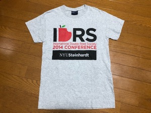 ★即決★IDRS　国際ダブルリード協会★2014年次大会記念Tシャツ★S★灰★ニューヨーク大学シュタインハルト★オーボエ奏者★NYU★送料230円