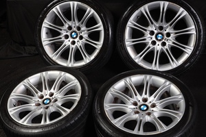 ★バリ山 245/40R18 BMW純正アルミホイール MSPORT 18インチ 8J +20 PCD120 4本セット