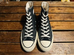 コンバース chuck Taylor チャックテイラー ct70 オールスター CONVERSE 三ツ星 ハイカット HI ALLSTAR ブラック 旧タグ 旧パッチ 27.0 27