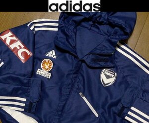 XL(JP位)【即買セール送無料】超希少 アディダスadidas USA限定モデル1点物 豪華特注仕様＆3本ライン防風撥水除湿 ジャケット2L LL O位