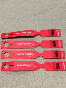 Norwegian ノルウェー エアシャトル 航空 ネームタグ 4個セット