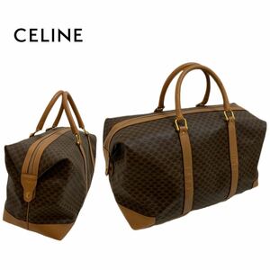 OLD CELINE オールドセリーヌCELINE PARIS VINTAGE セリーヌ ヴィンテージ MADE IN ITALY マカダム柄 ブラゾン ボストンバッグ アーカイブ