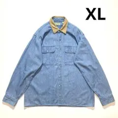 90s USA製 L.L.Bean フルスナップ デニムシャツ XL